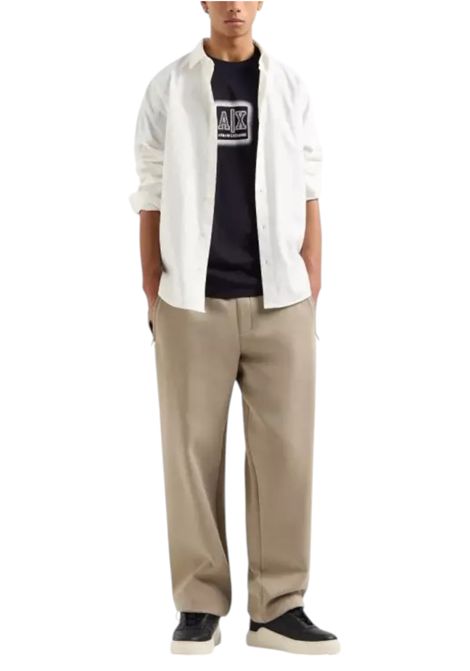 Camicia regular fit in cotone jacquard ARMANI EXCHANGE | Camicie | XM000431 AF13131F0045